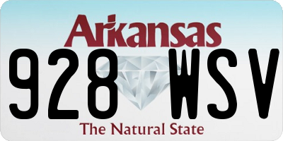 AR license plate 928WSV