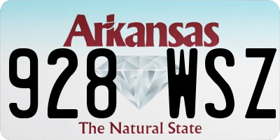 AR license plate 928WSZ