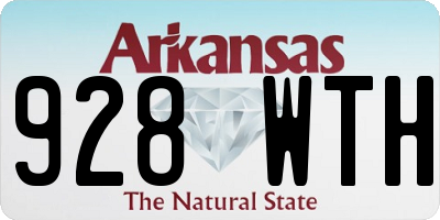 AR license plate 928WTH