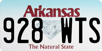 AR license plate 928WTS