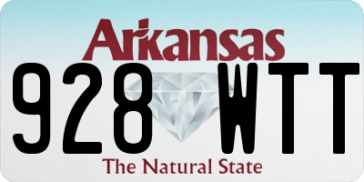 AR license plate 928WTT