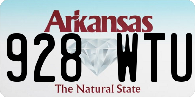 AR license plate 928WTU