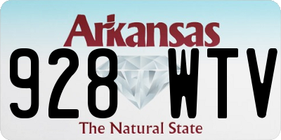 AR license plate 928WTV