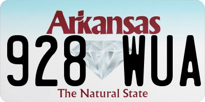 AR license plate 928WUA