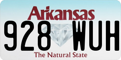AR license plate 928WUH