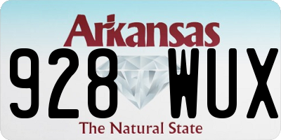 AR license plate 928WUX
