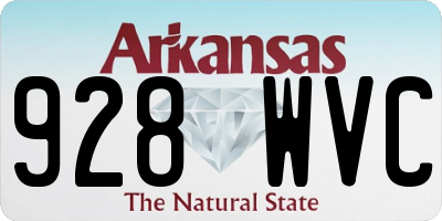 AR license plate 928WVC