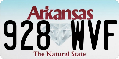 AR license plate 928WVF