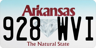 AR license plate 928WVI