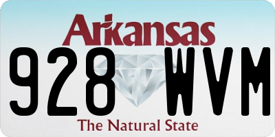 AR license plate 928WVM