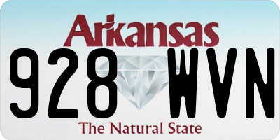 AR license plate 928WVN