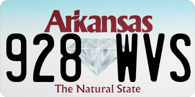 AR license plate 928WVS