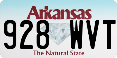 AR license plate 928WVT