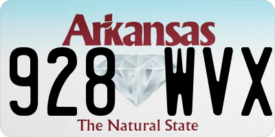 AR license plate 928WVX