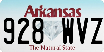 AR license plate 928WVZ