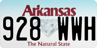 AR license plate 928WWH