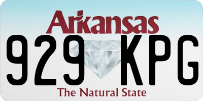 AR license plate 929KPG