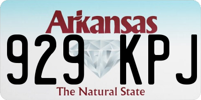 AR license plate 929KPJ