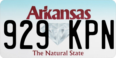 AR license plate 929KPN