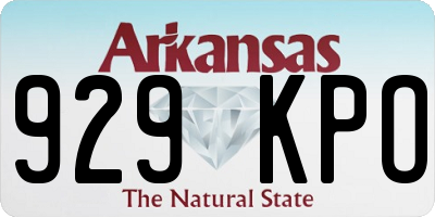 AR license plate 929KPO