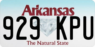 AR license plate 929KPU