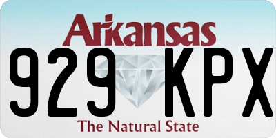 AR license plate 929KPX