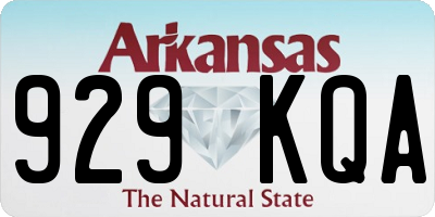 AR license plate 929KQA
