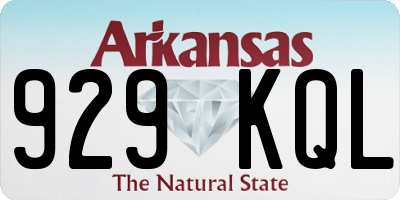 AR license plate 929KQL