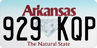 AR license plate 929KQP
