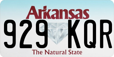 AR license plate 929KQR
