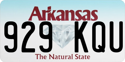 AR license plate 929KQU