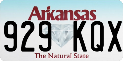 AR license plate 929KQX