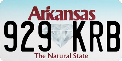 AR license plate 929KRB