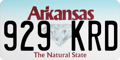 AR license plate 929KRD