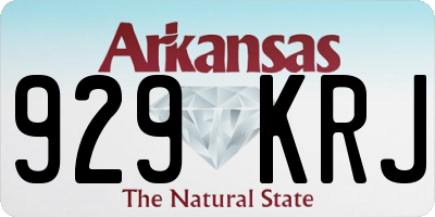 AR license plate 929KRJ