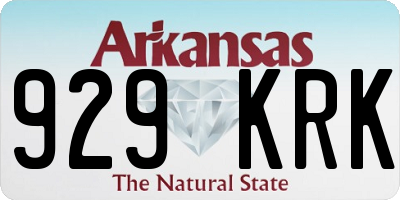 AR license plate 929KRK