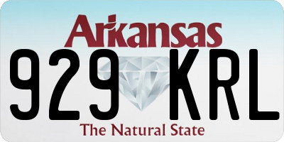 AR license plate 929KRL