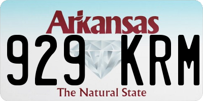 AR license plate 929KRM