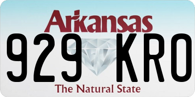 AR license plate 929KRO