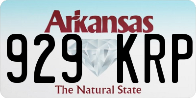 AR license plate 929KRP