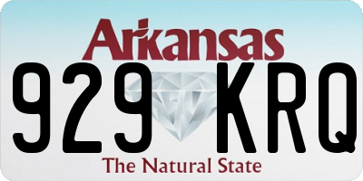 AR license plate 929KRQ