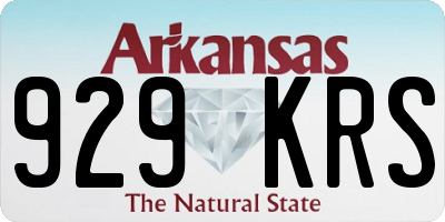 AR license plate 929KRS