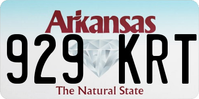 AR license plate 929KRT