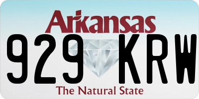 AR license plate 929KRW