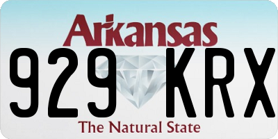 AR license plate 929KRX