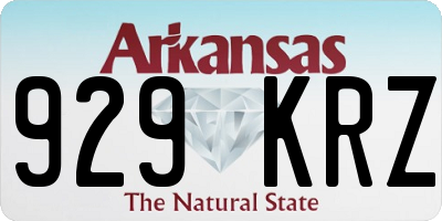 AR license plate 929KRZ