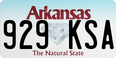 AR license plate 929KSA