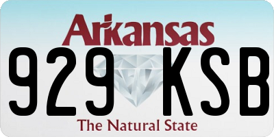 AR license plate 929KSB