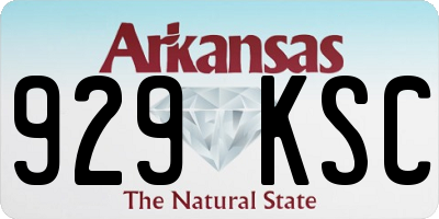 AR license plate 929KSC