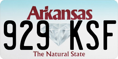 AR license plate 929KSF